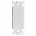 Cable Wholesale 4 Port Keystone Wall Plate - White 301-4K-W